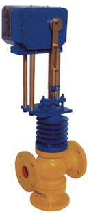 Motorised Electrical Actuator Operated 3 Way Globe Control Valve